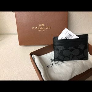 Coach card and ID holder